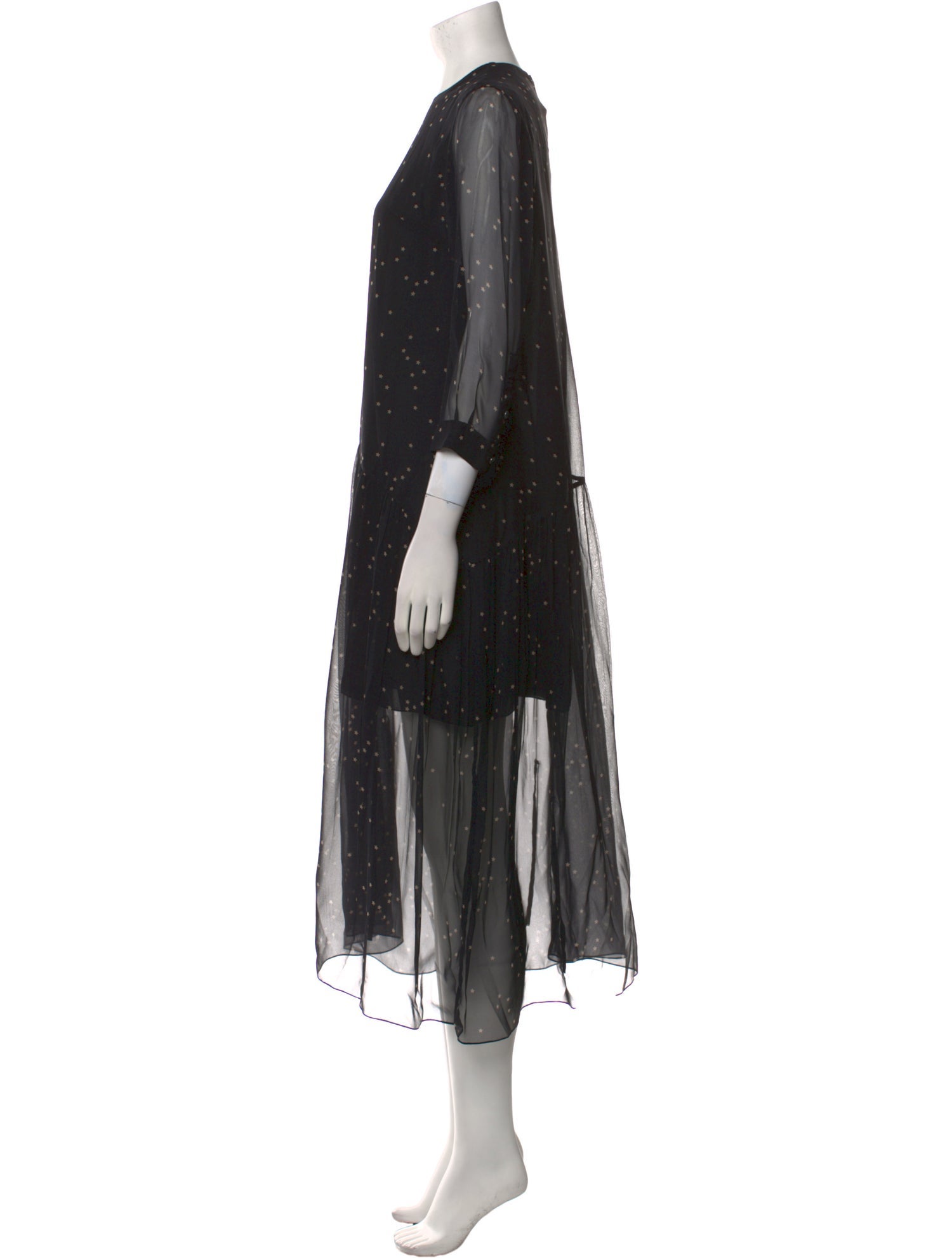 Morgane Le Fay Silk Midi Length Dress