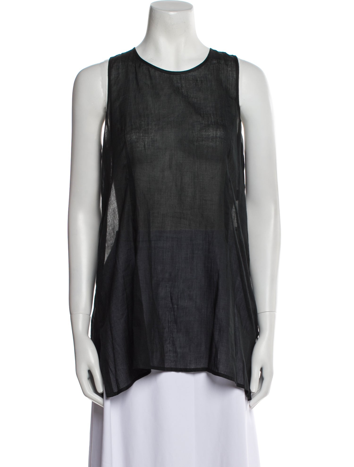 Morgane Le Fay Scoop Neck Sleeveless Top