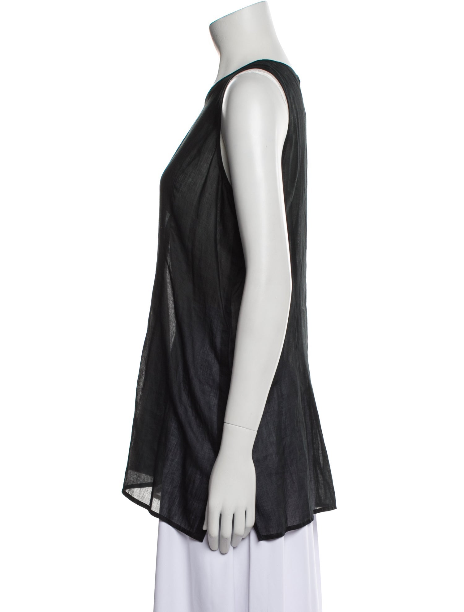 Morgane Le Fay Scoop Neck Sleeveless Top