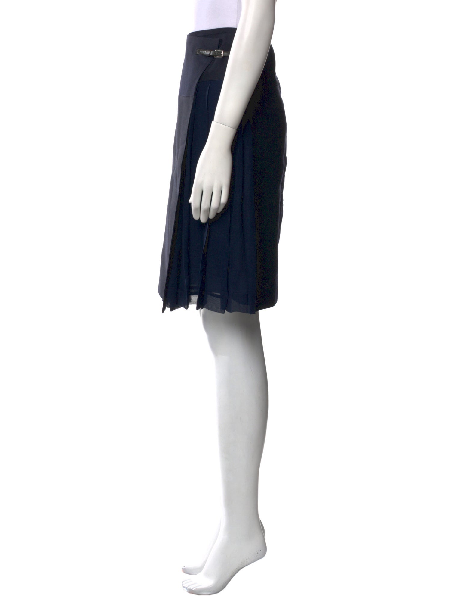 Morgane Le Fay Silk Knee-Length Skirt