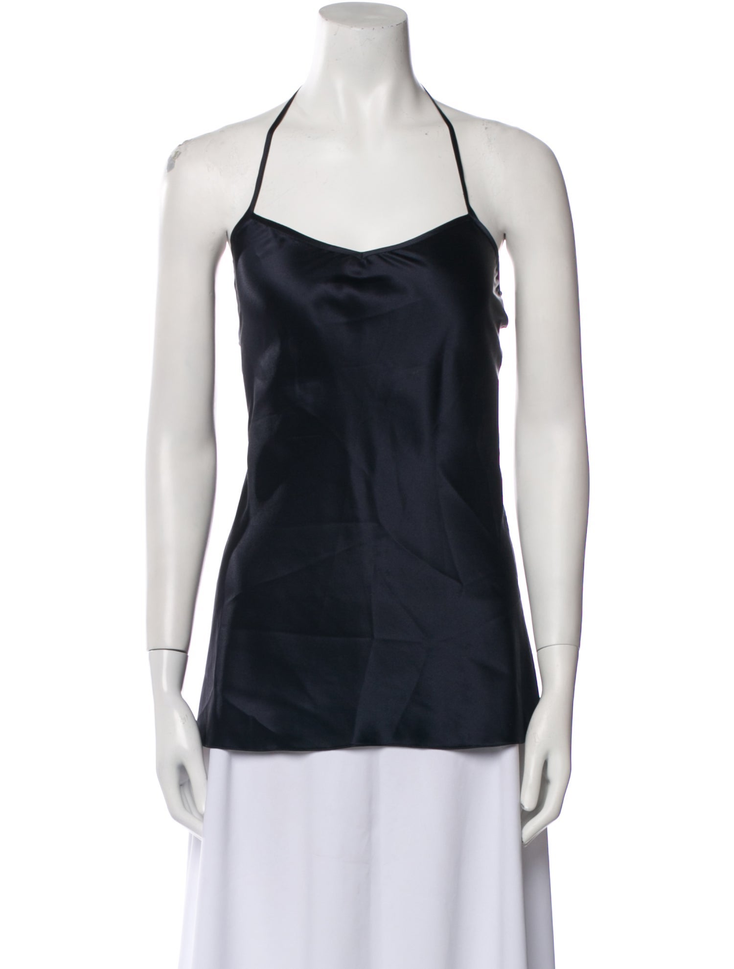 Morgane Le Fay Silk Square Neckline Top