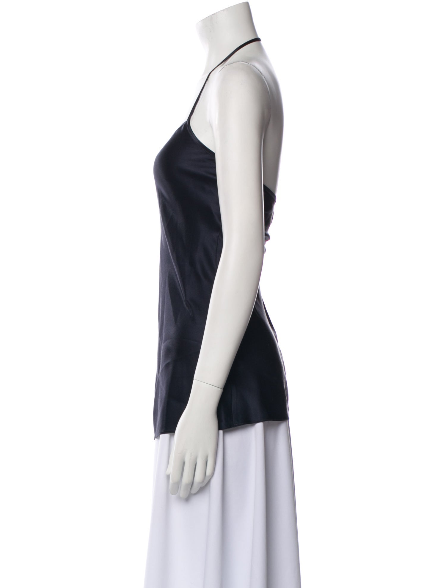Morgane Le Fay Silk Square Neckline Top