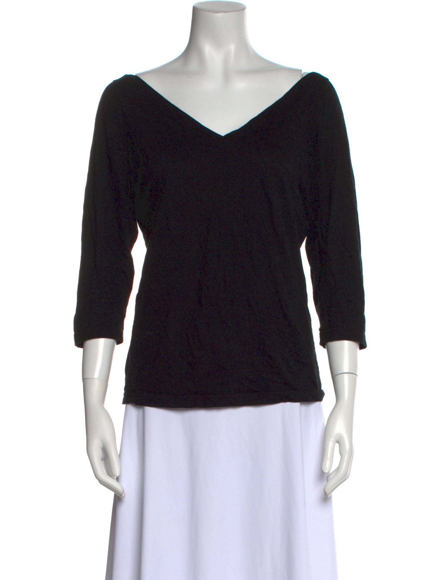 Morgane Le Fay V-Neck Three-Quarter Sleeve Top