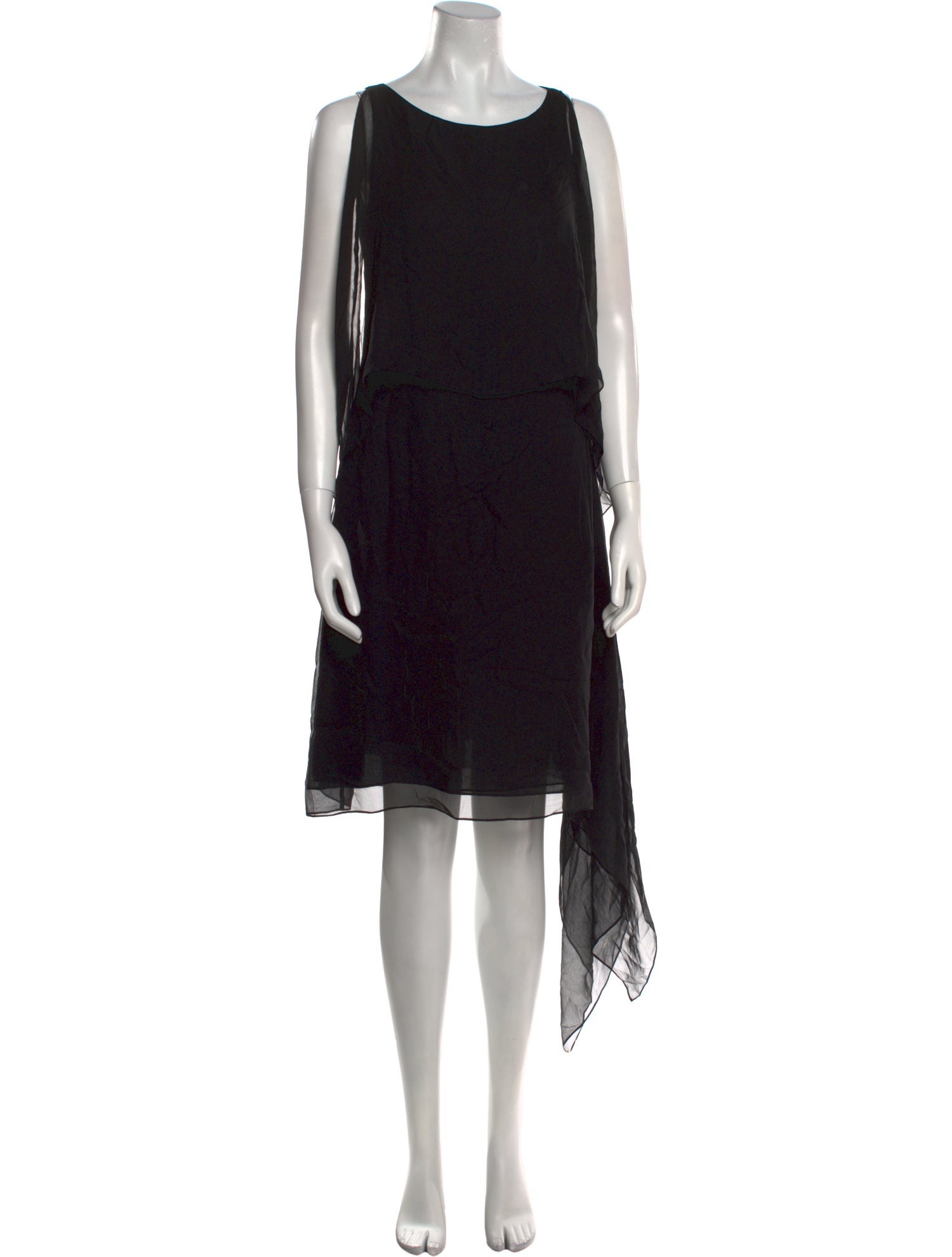 Morgane Le Fay Scoop Neck Knee-Length Dress