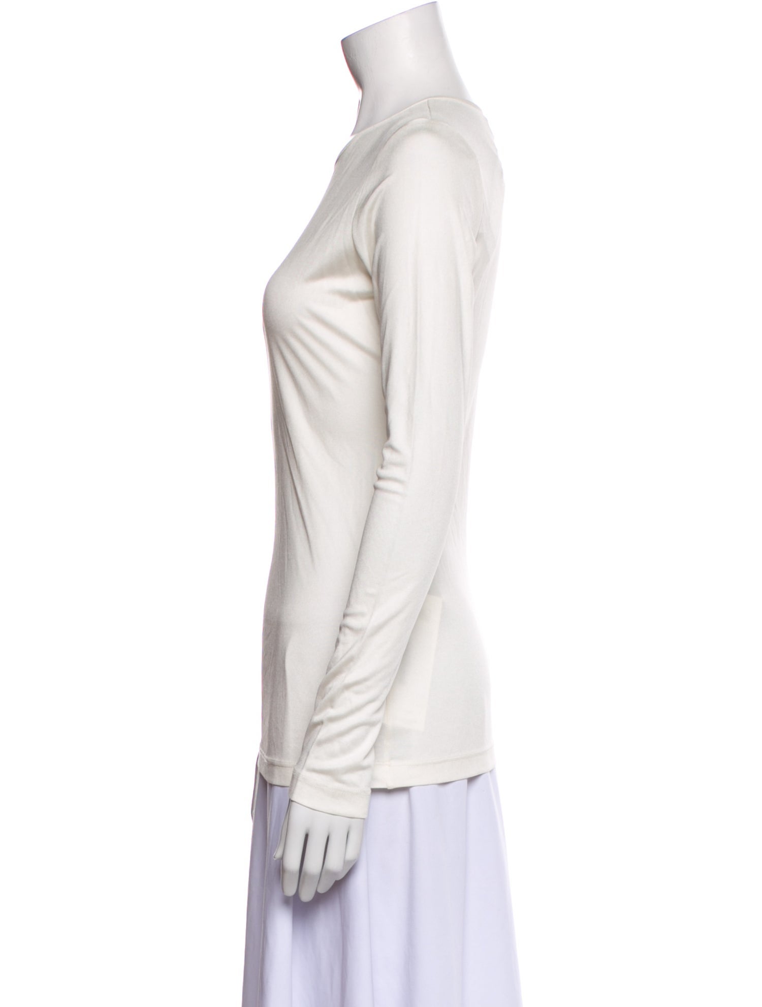 Morgane Le Fay Silk Crew Neck T-Shirt w/ Tags