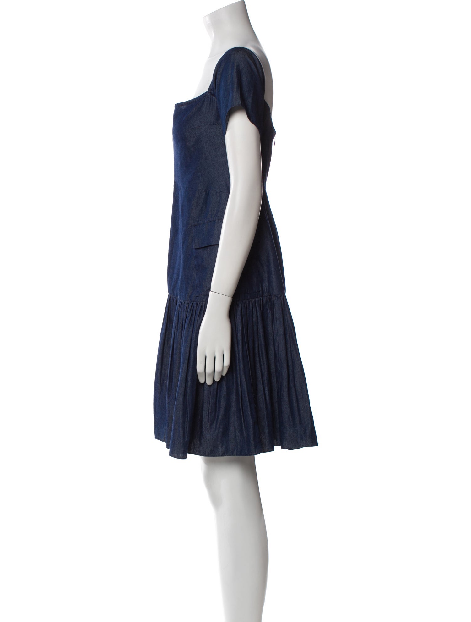 Morgane Le Fay Square Neckline Mini Dress