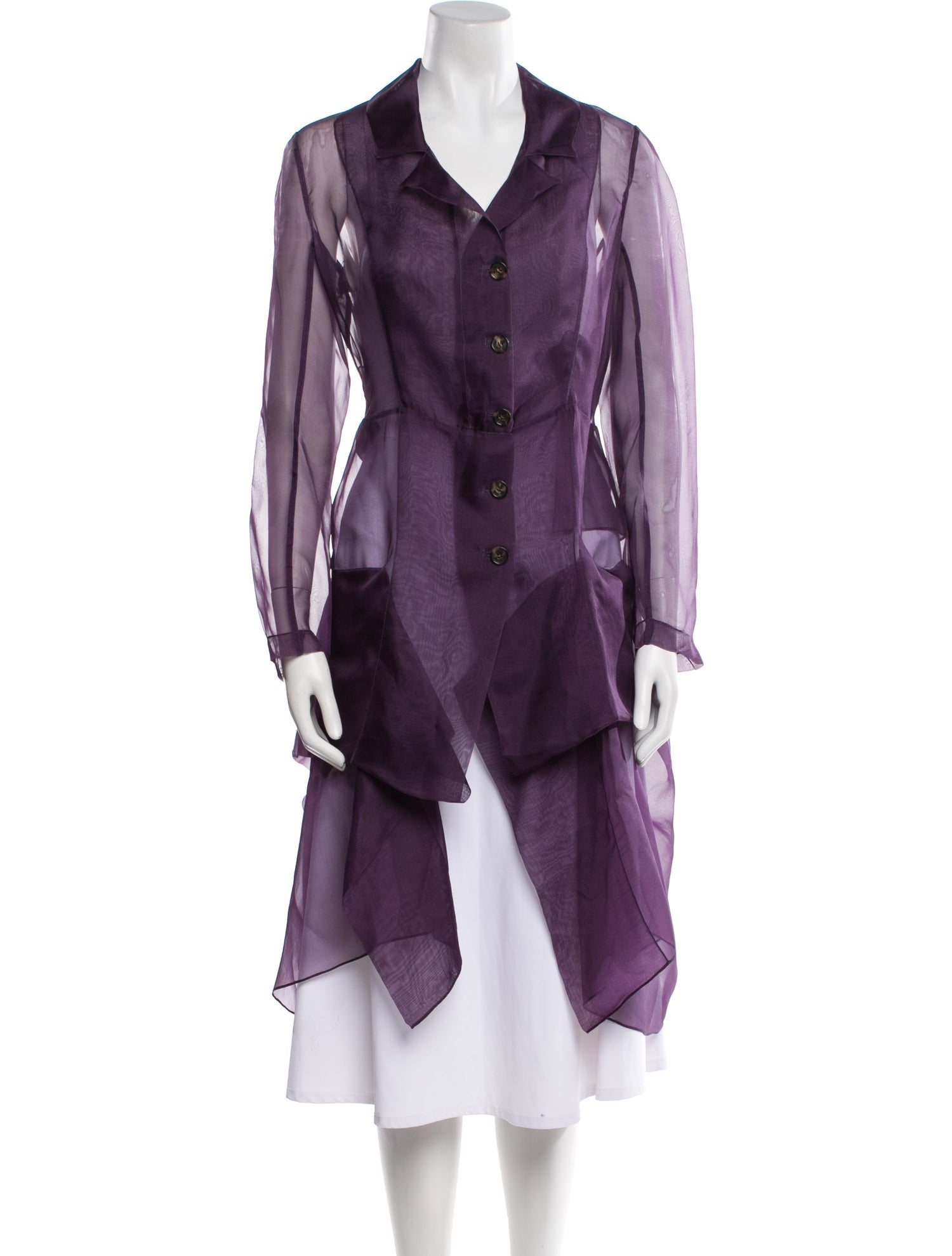 Morgane Le Fay Silk Trench Coat