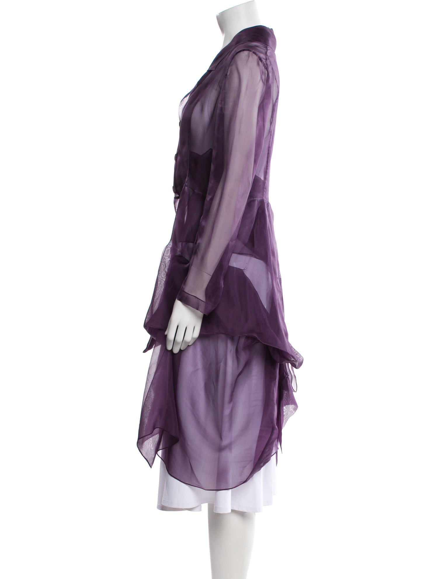 Morgane Le Fay Silk Trench Coat