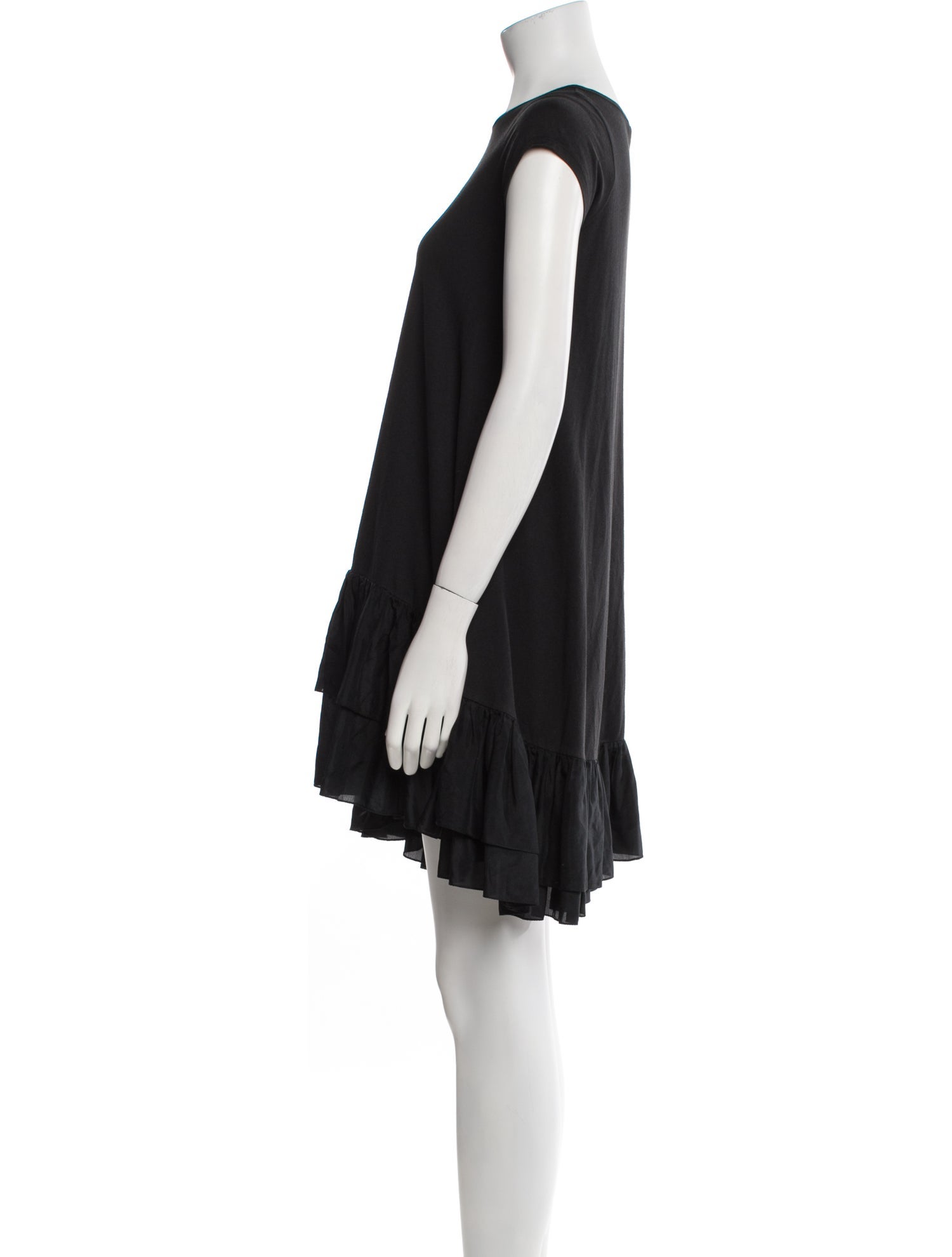 Morgane Le Fay Bateau Neckline Mini Dress
