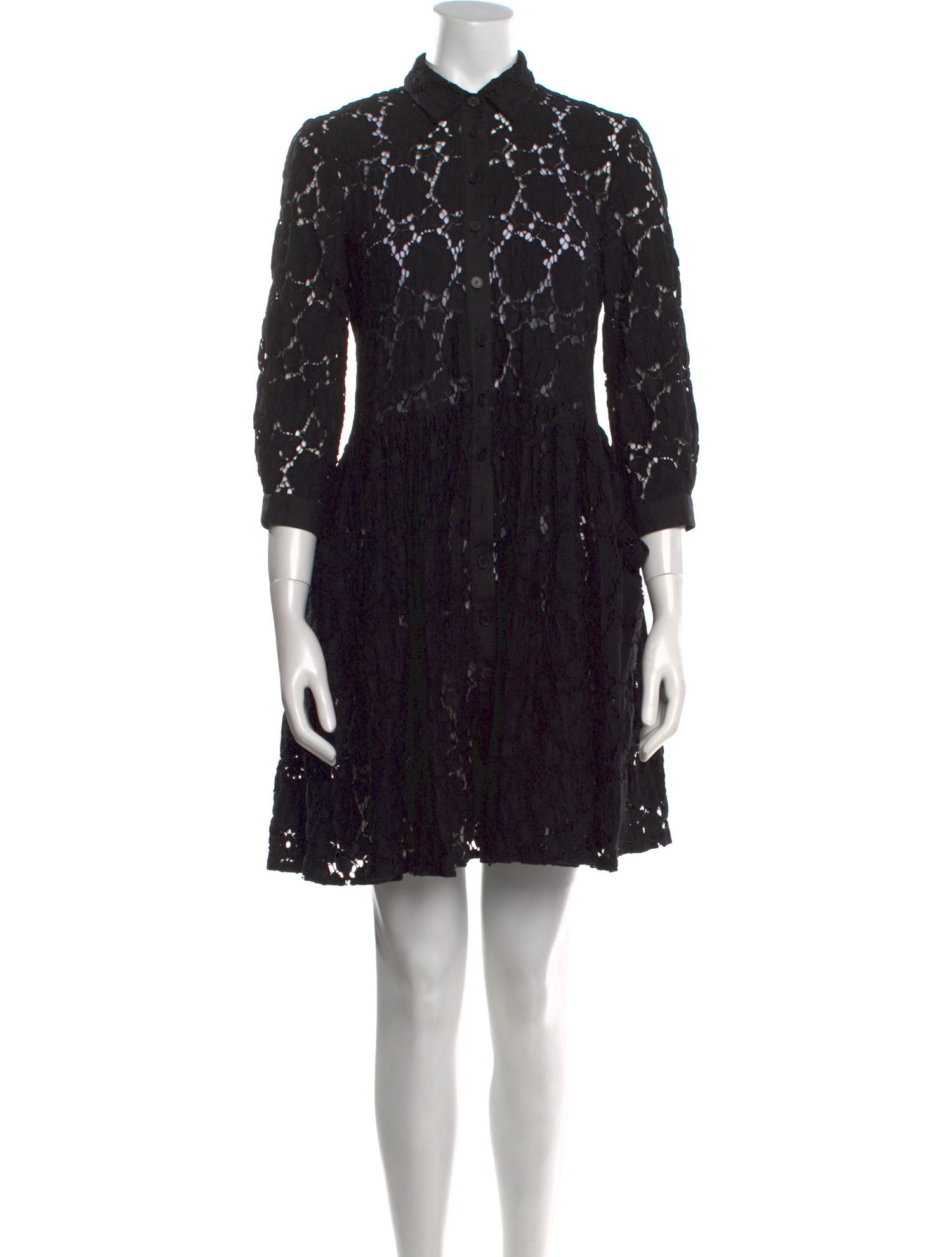 Morgane Le Fay Lace Pattern Mini Dress