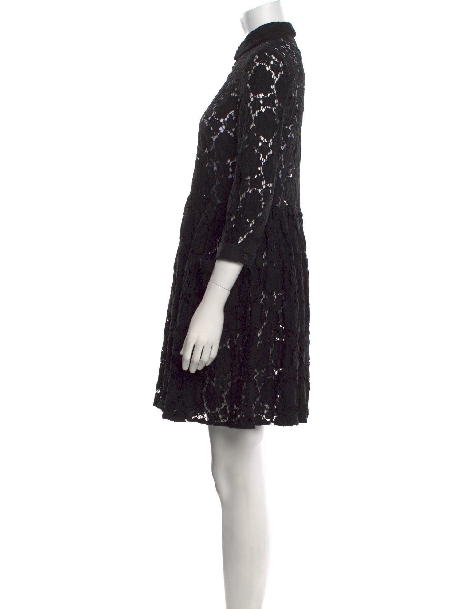 Morgane Le Fay Lace Pattern Mini Dress