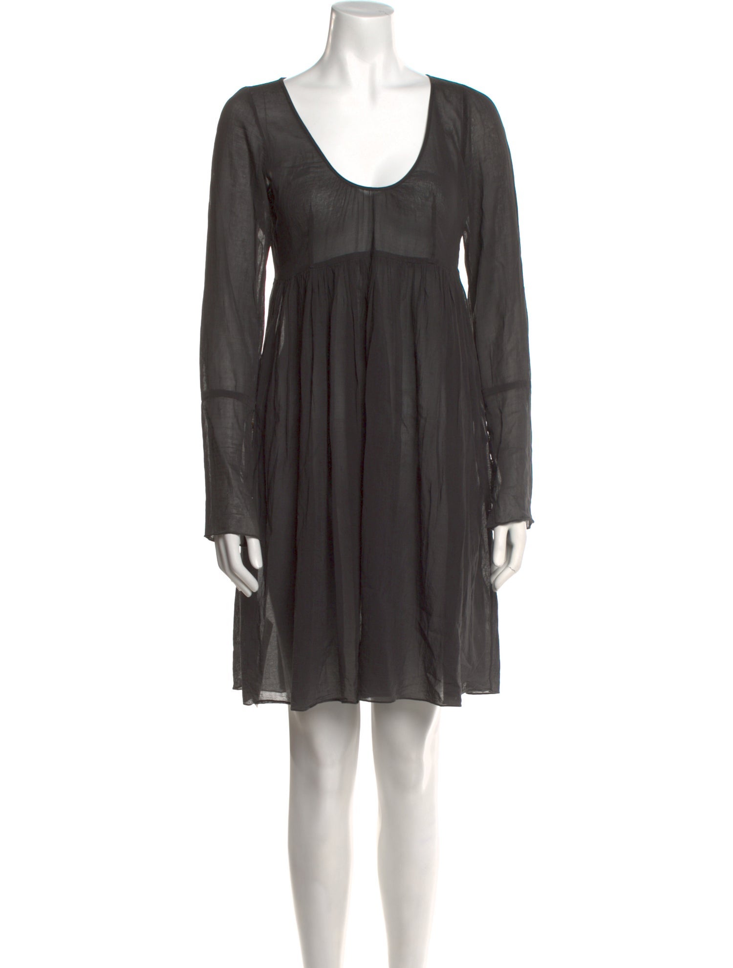 Morgane Le Fay Scoop Neck Mini Dress
