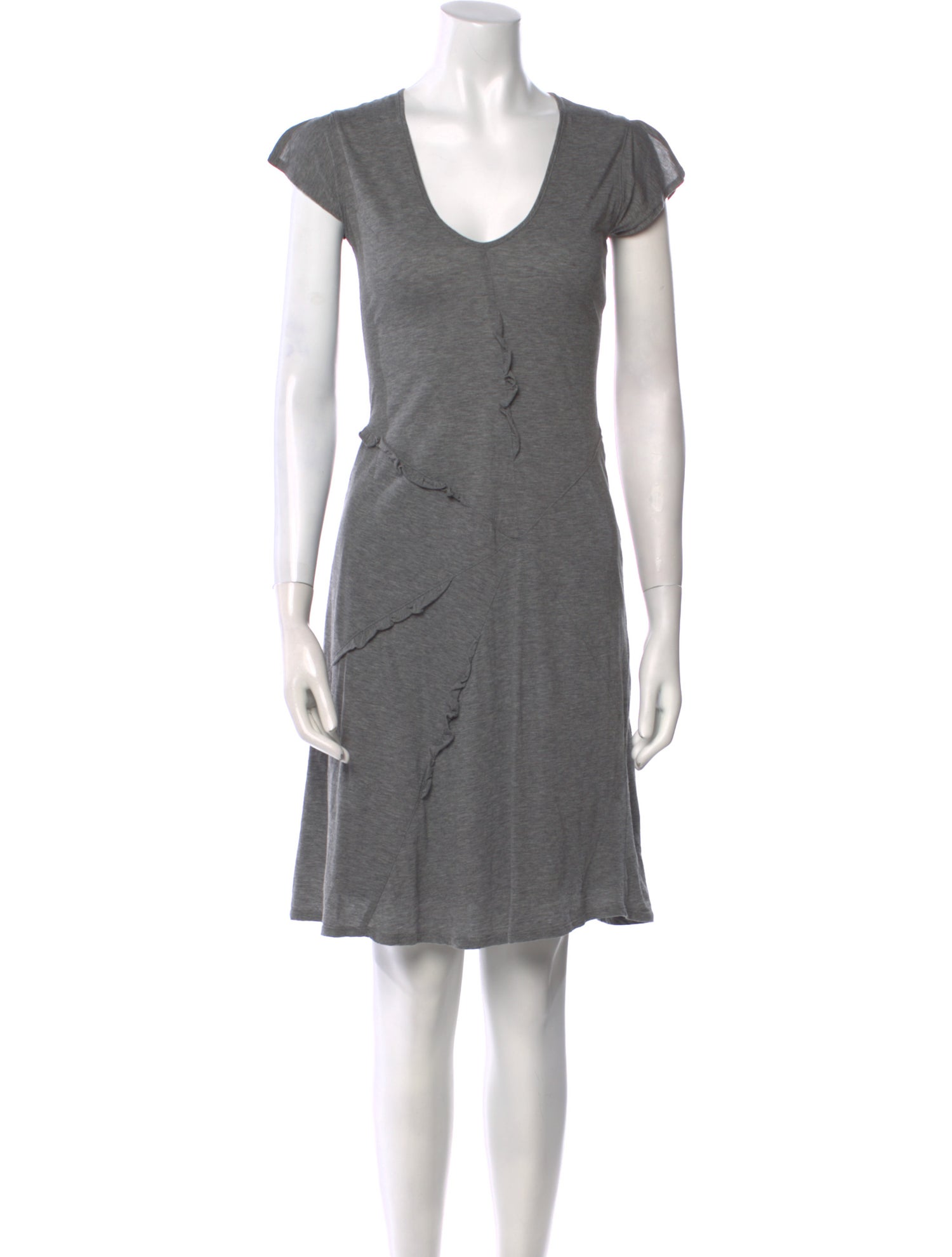 Morgane Le Fay Scoop Neck Mini Dress