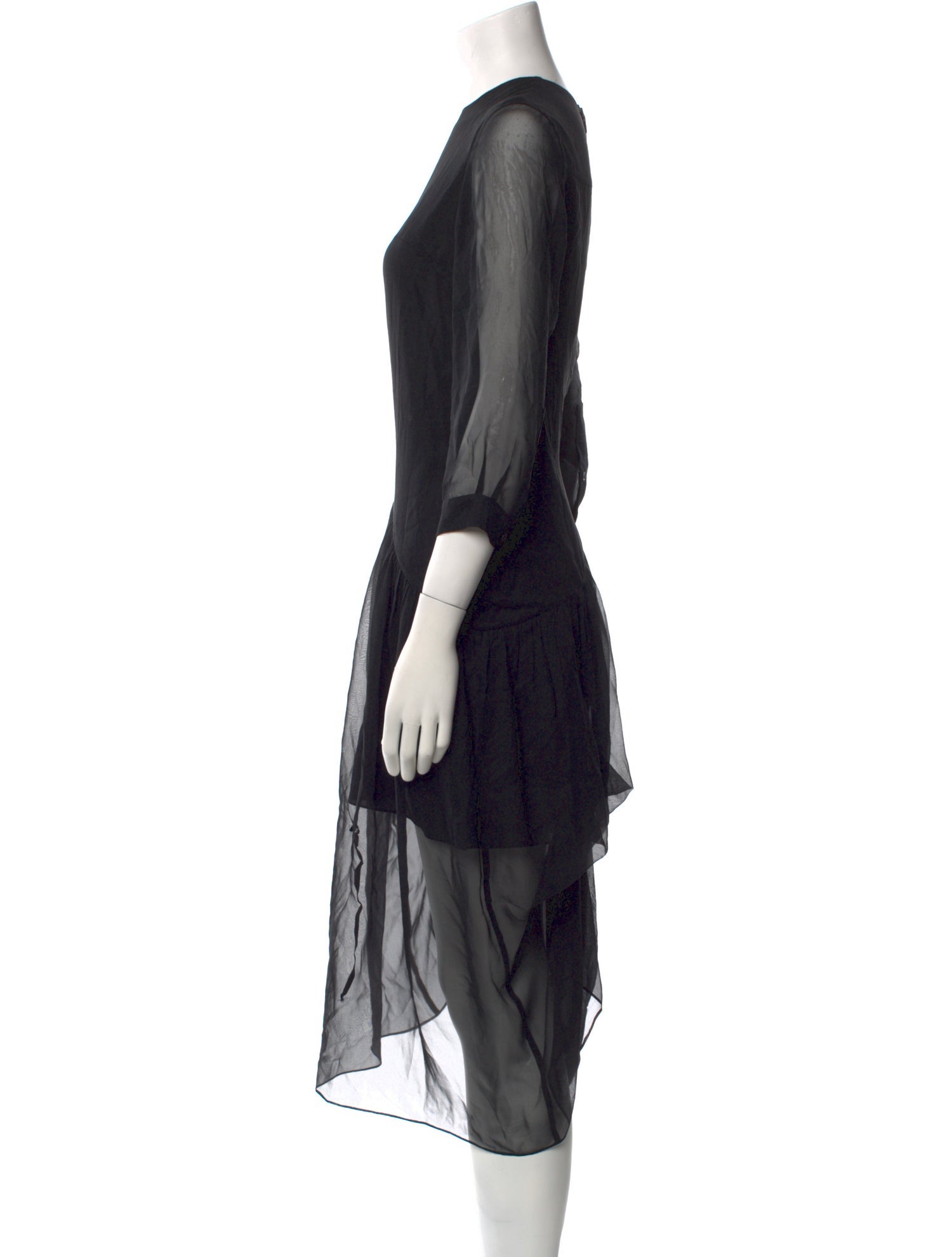 Morgane Le Fay Silk Midi Length Dress