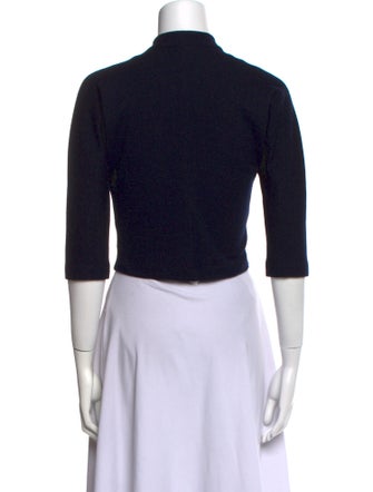 Morgane Le Fay Wool Mock Neck Crop Top
