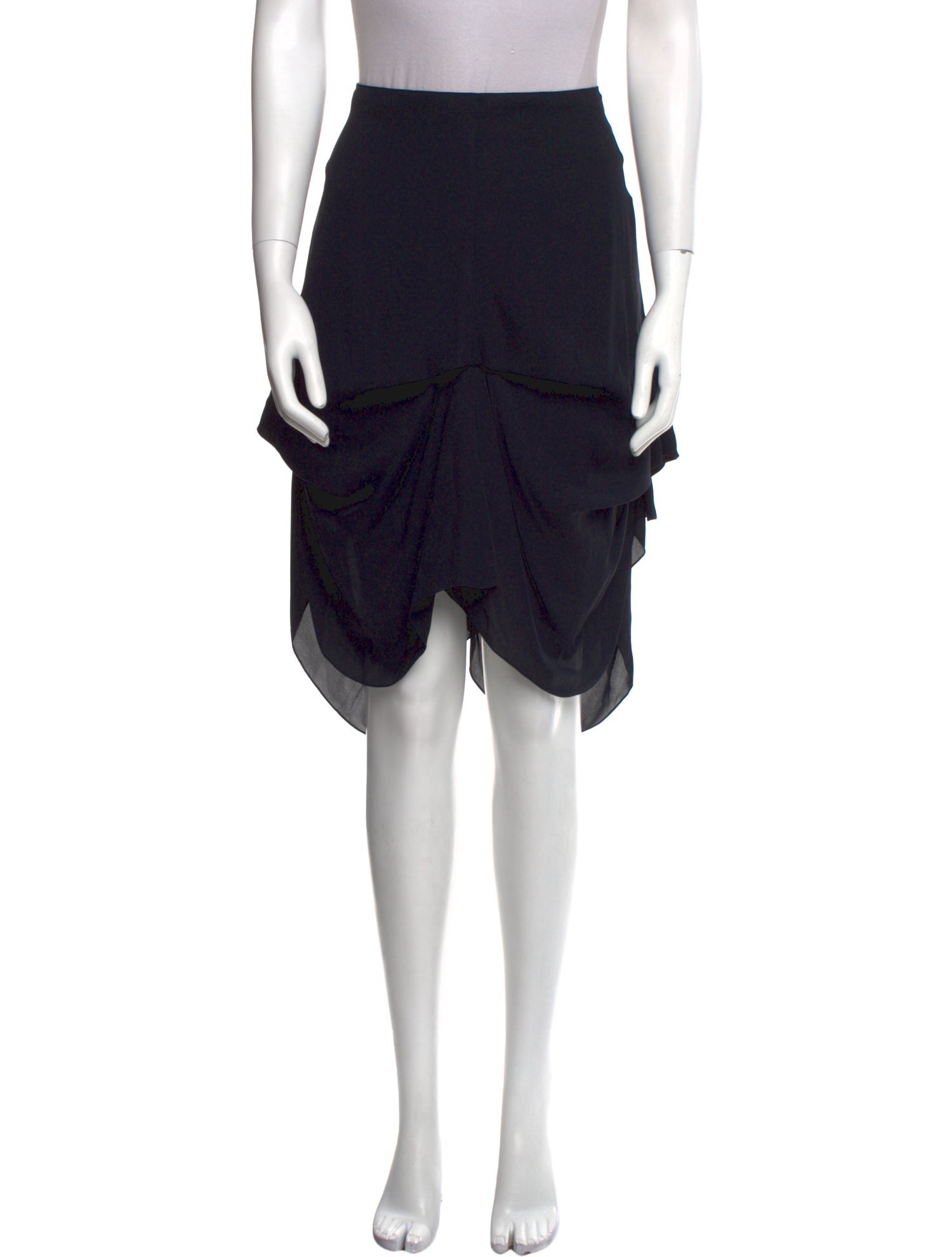 Morgane Le Fay Silk Knee-Length Skirt
