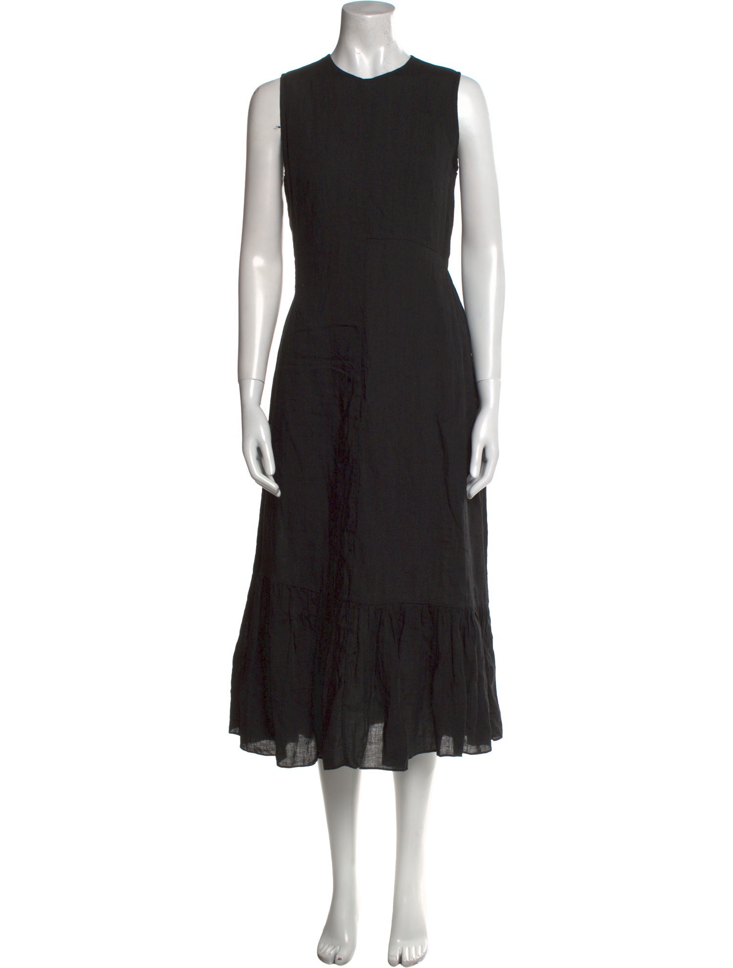 Morgane Le Fay Linen Midi Length Dress