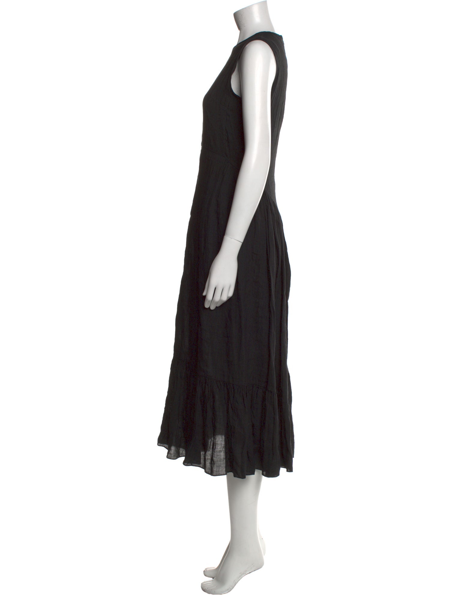 Morgane Le Fay Linen Midi Length Dress