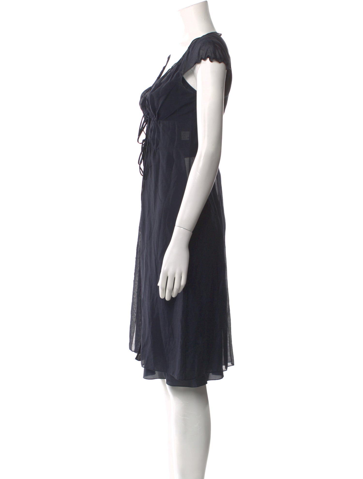 Morgane Le Fay V-Neck Knee-Length Dress