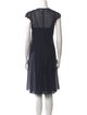 Morgane Le Fay V-Neck Knee-Length Dress