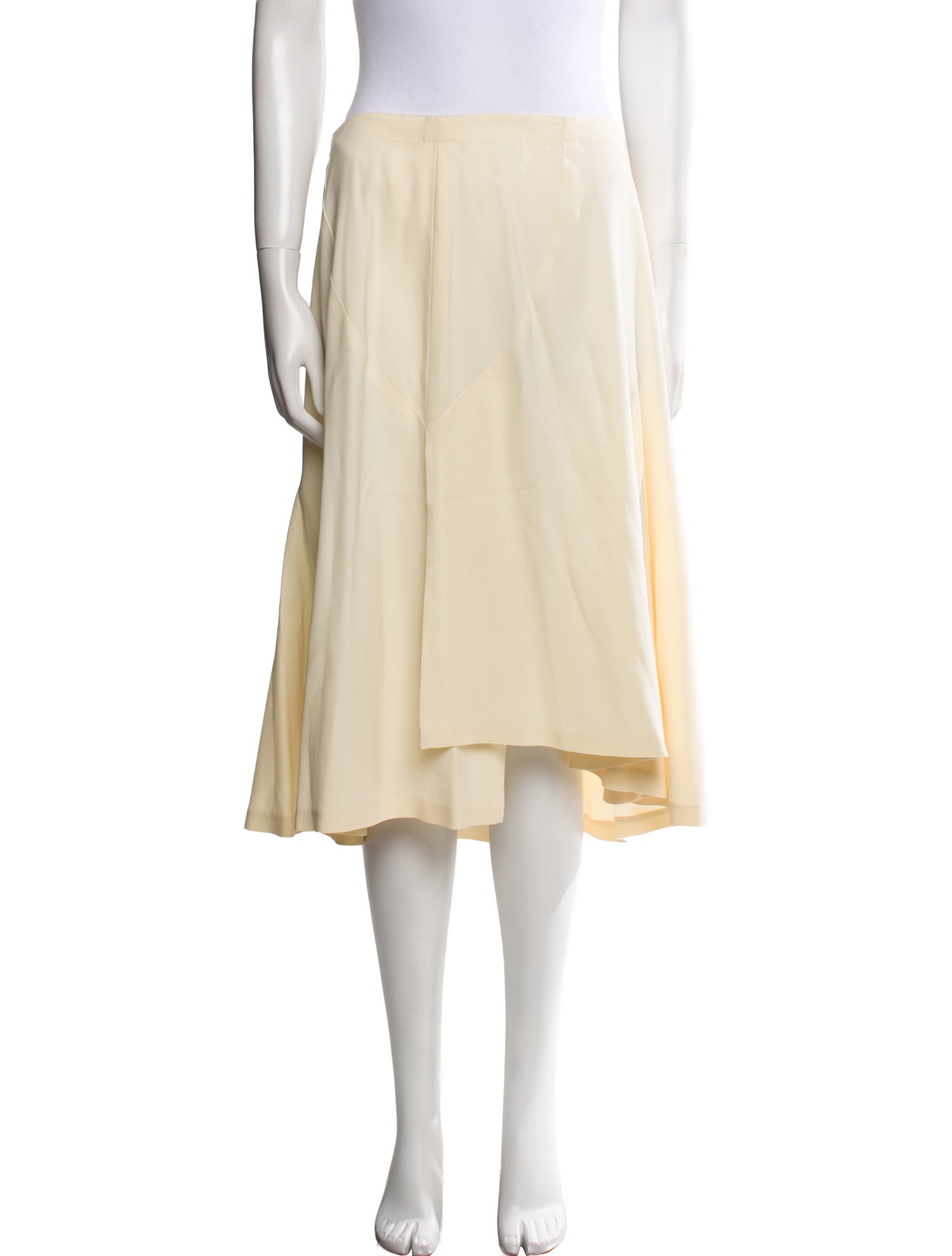 Morgane Le Fay Silk Knee-Length Skirt