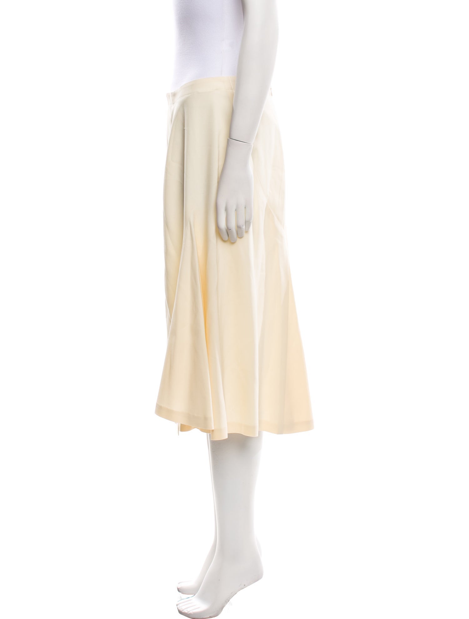 Morgane Le Fay Silk Knee-Length Skirt