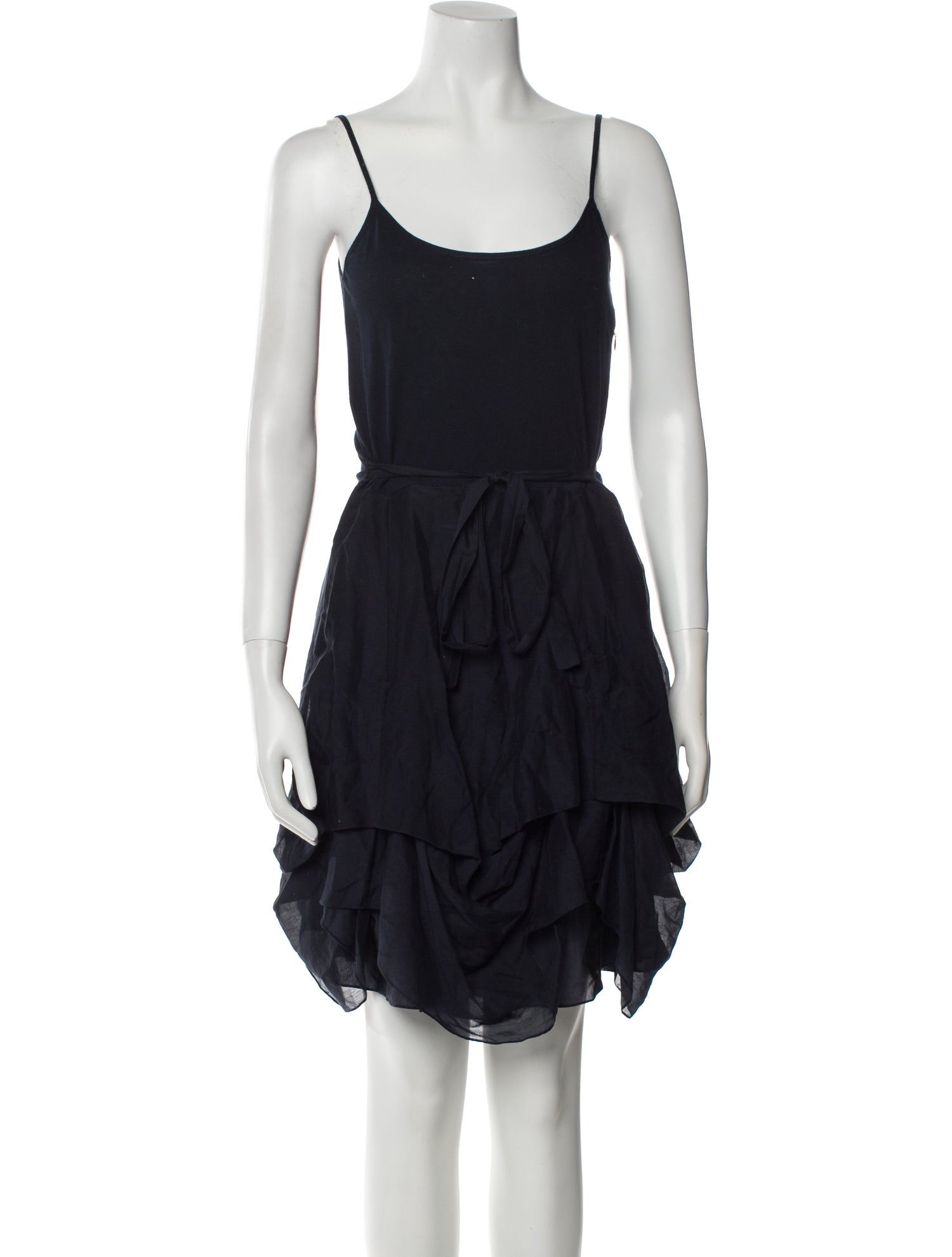 Morgane Le Fay Scoop Neck Mini Dress