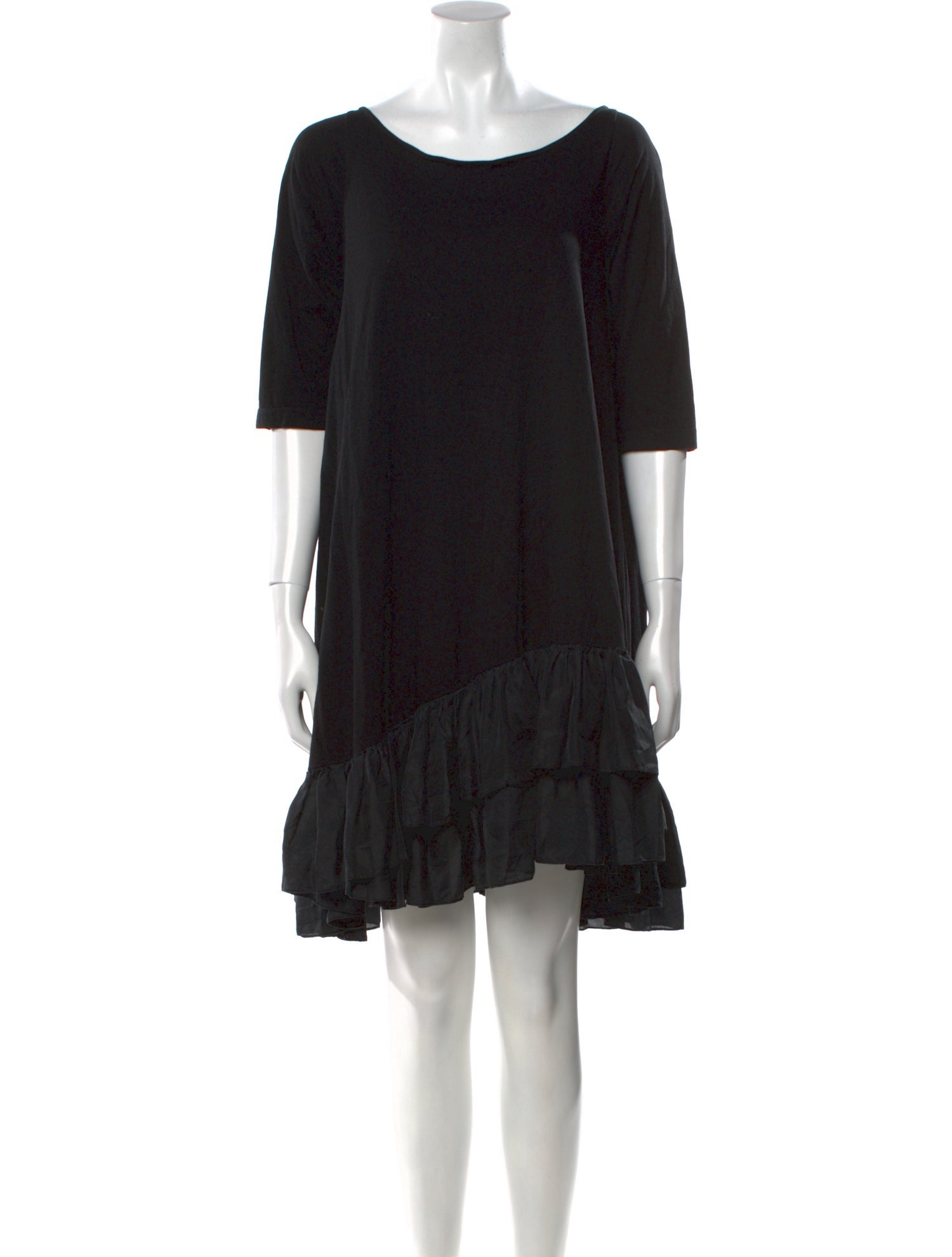 Morgane Le Fay Scoop Neck Mini Dress