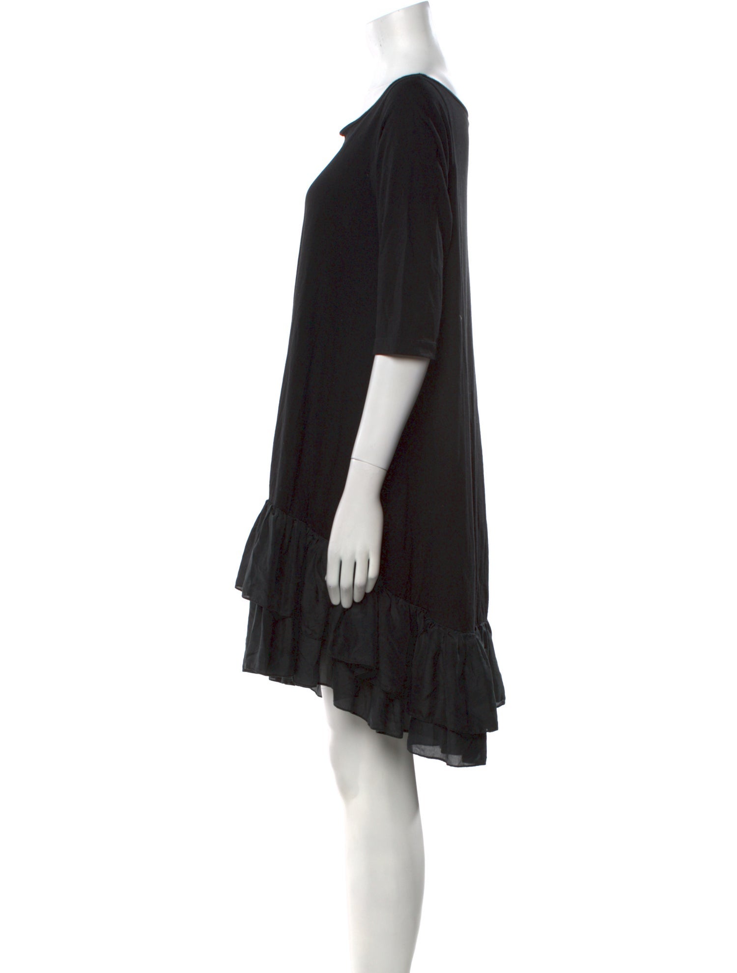 Morgane Le Fay Scoop Neck Mini Dress