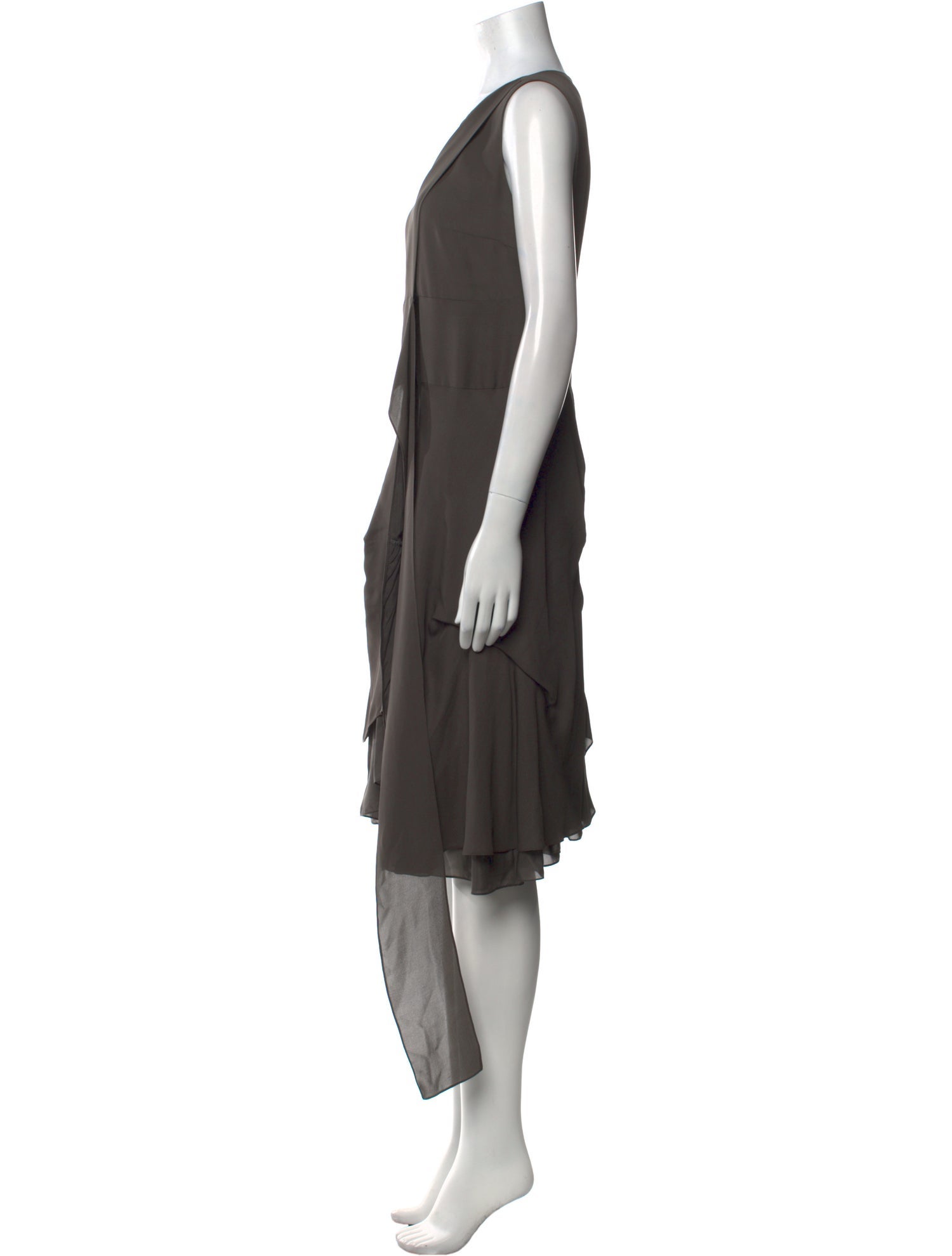 Morgane Le Fay Silk Midi Length Dress