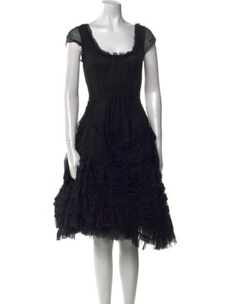 Morgane Le Fay Silk Knee-Length Dress