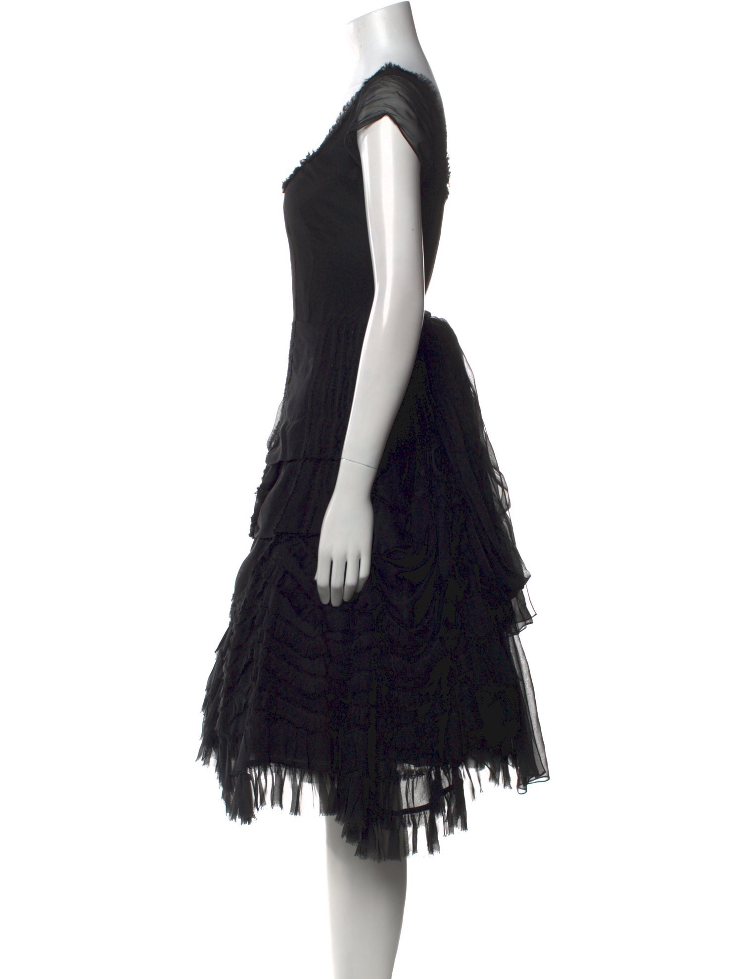 Morgane Le Fay Silk Knee-Length Dress