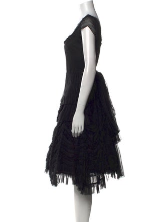 Morgane Le Fay Silk Knee-Length Dress