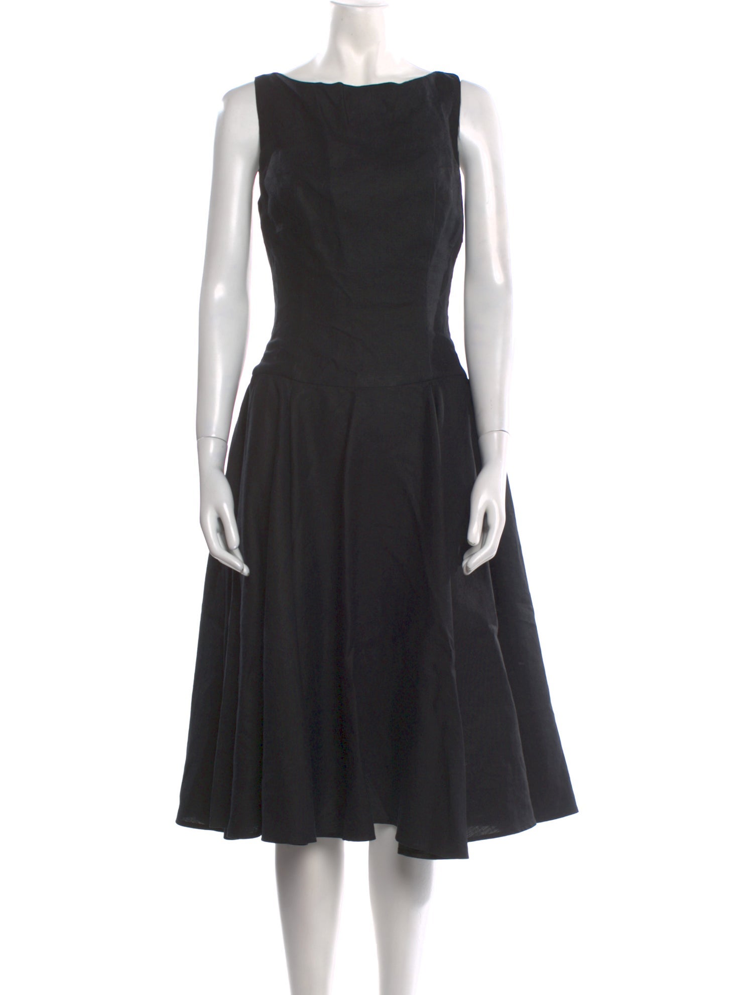 Morgane Le Fay Linen Midi Length Dress