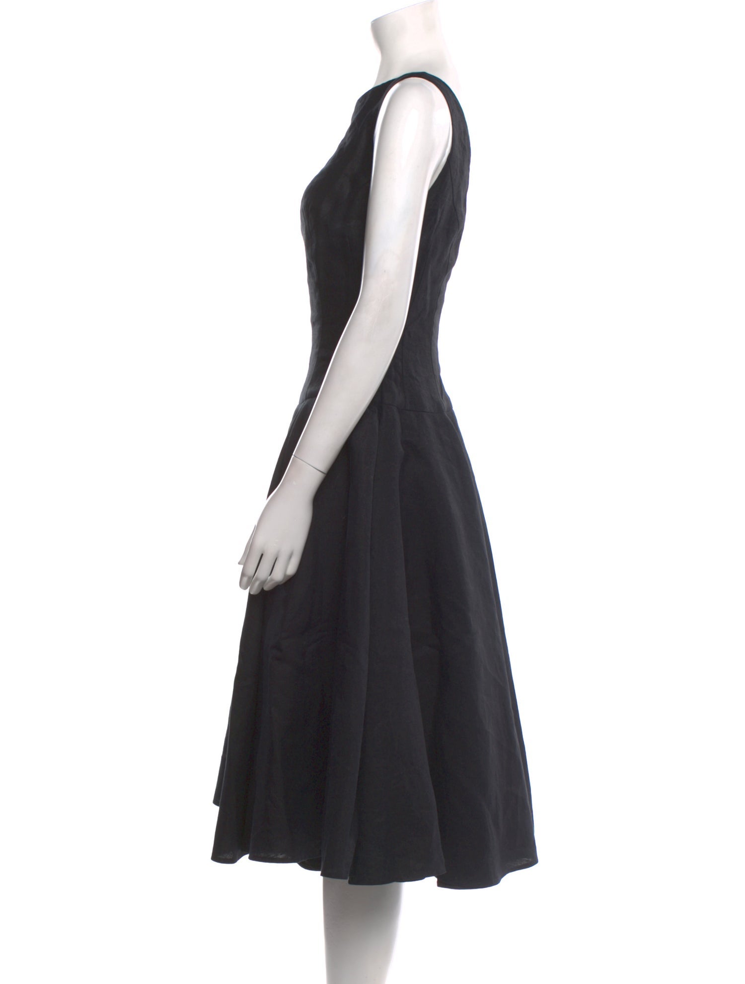 Morgane Le Fay Linen Midi Length Dress