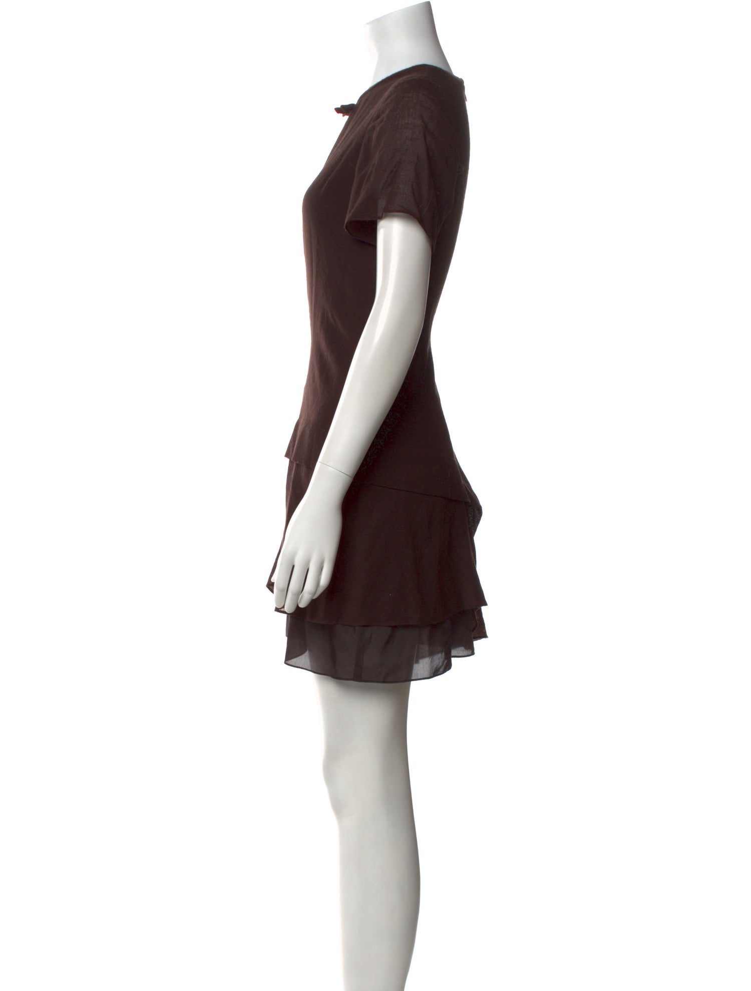 Morgane Le Fay Crew Neck Mini Dress