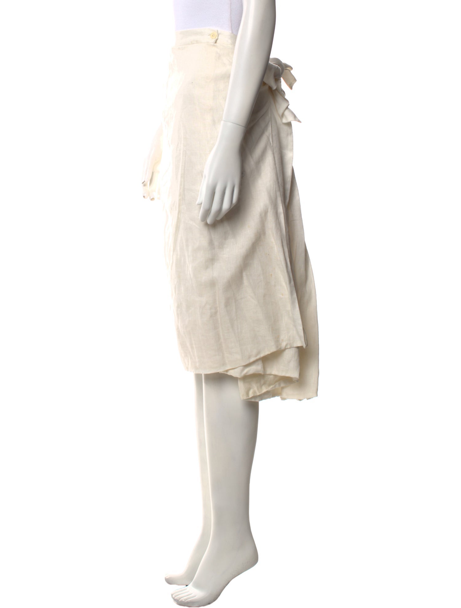 Morgane Le Fay Linen Knee-Length Skirt