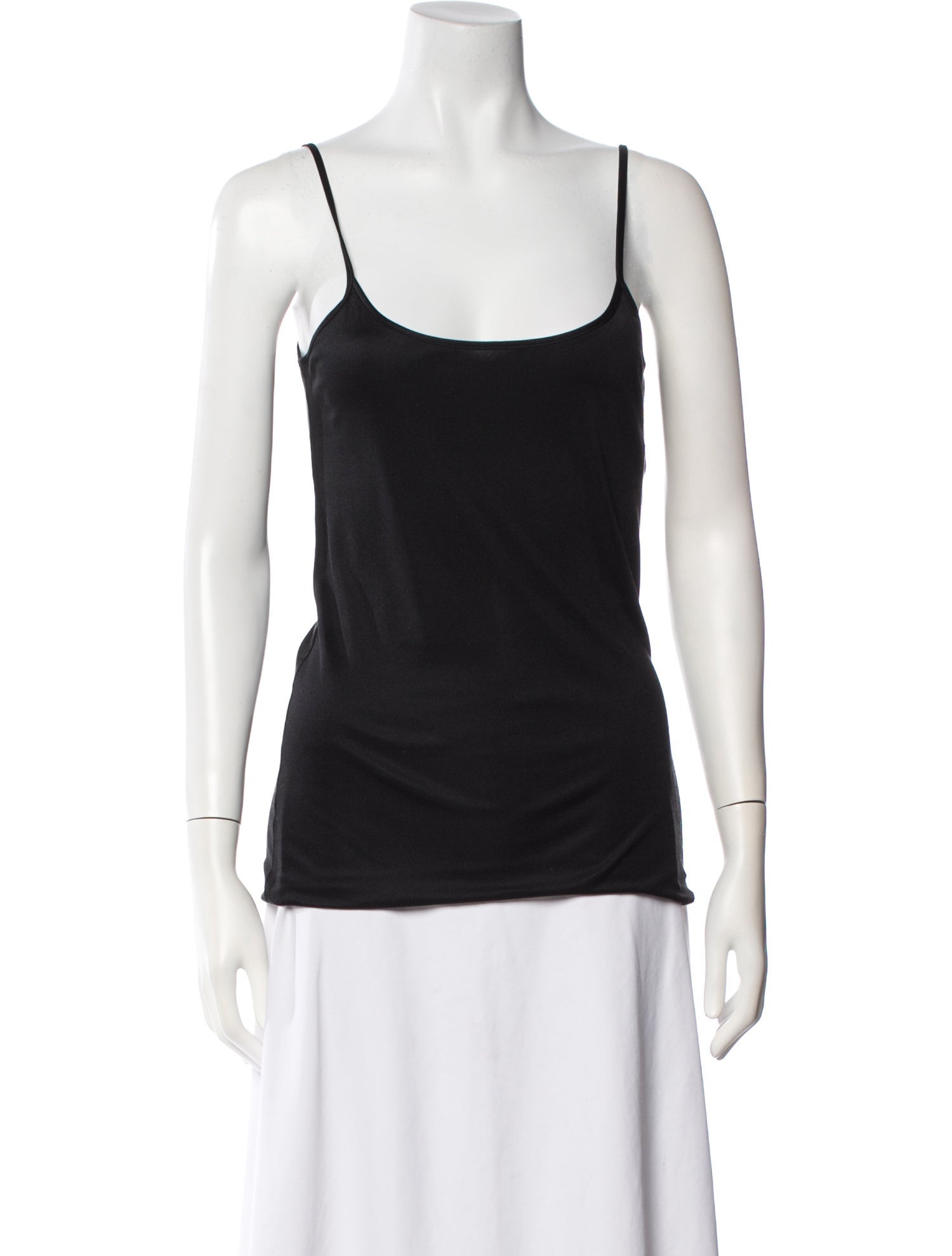 Morgane Le Fay Silk Scoop Neck Top