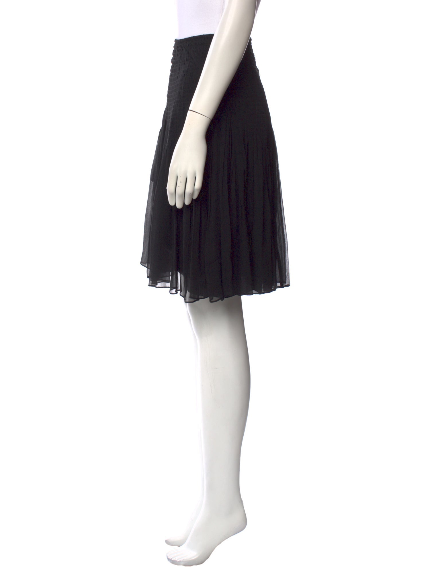 Morgane Le Fay Silk Knee-Length Skirt