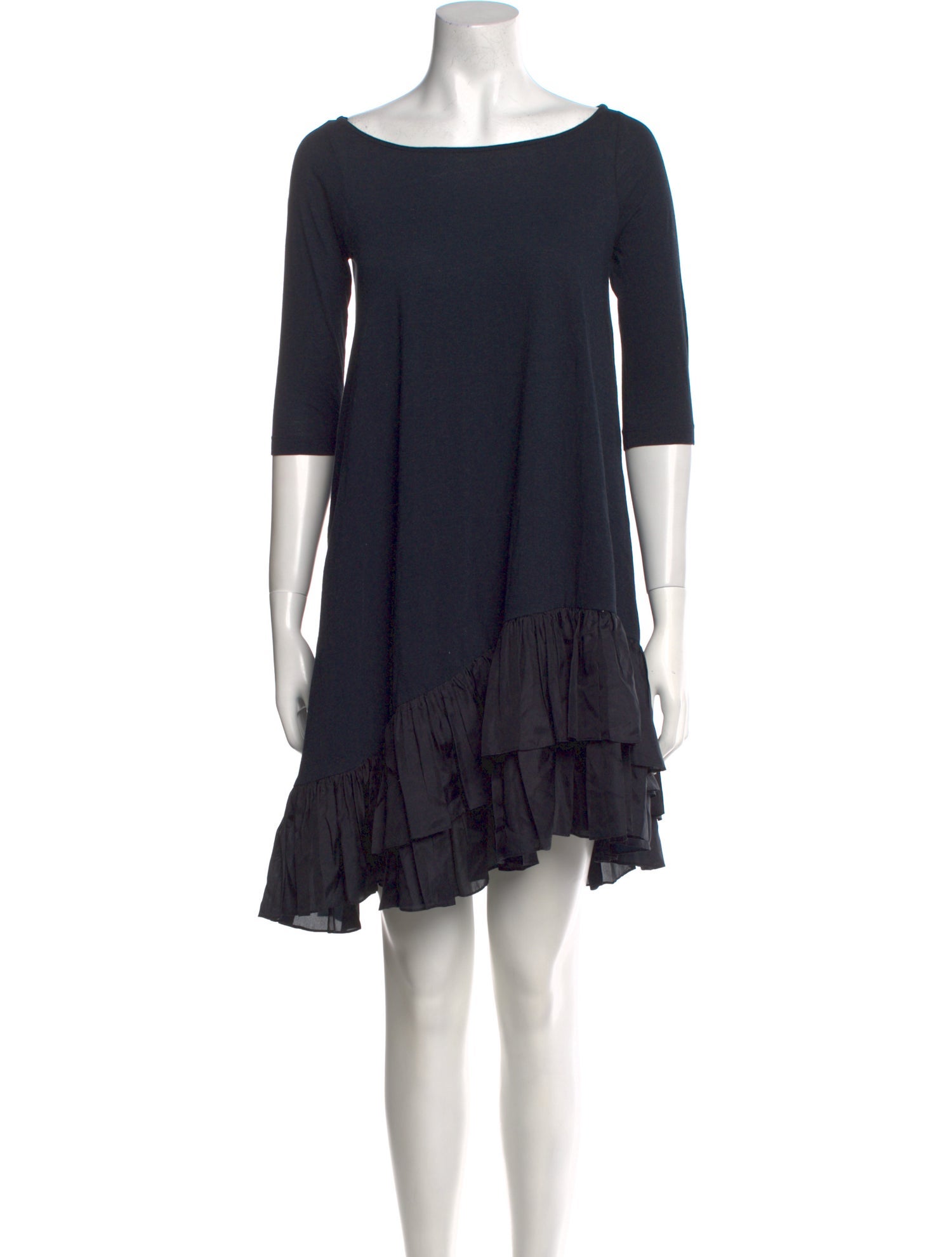 Morgane Le Fay Bateau Neckline Mini Dress