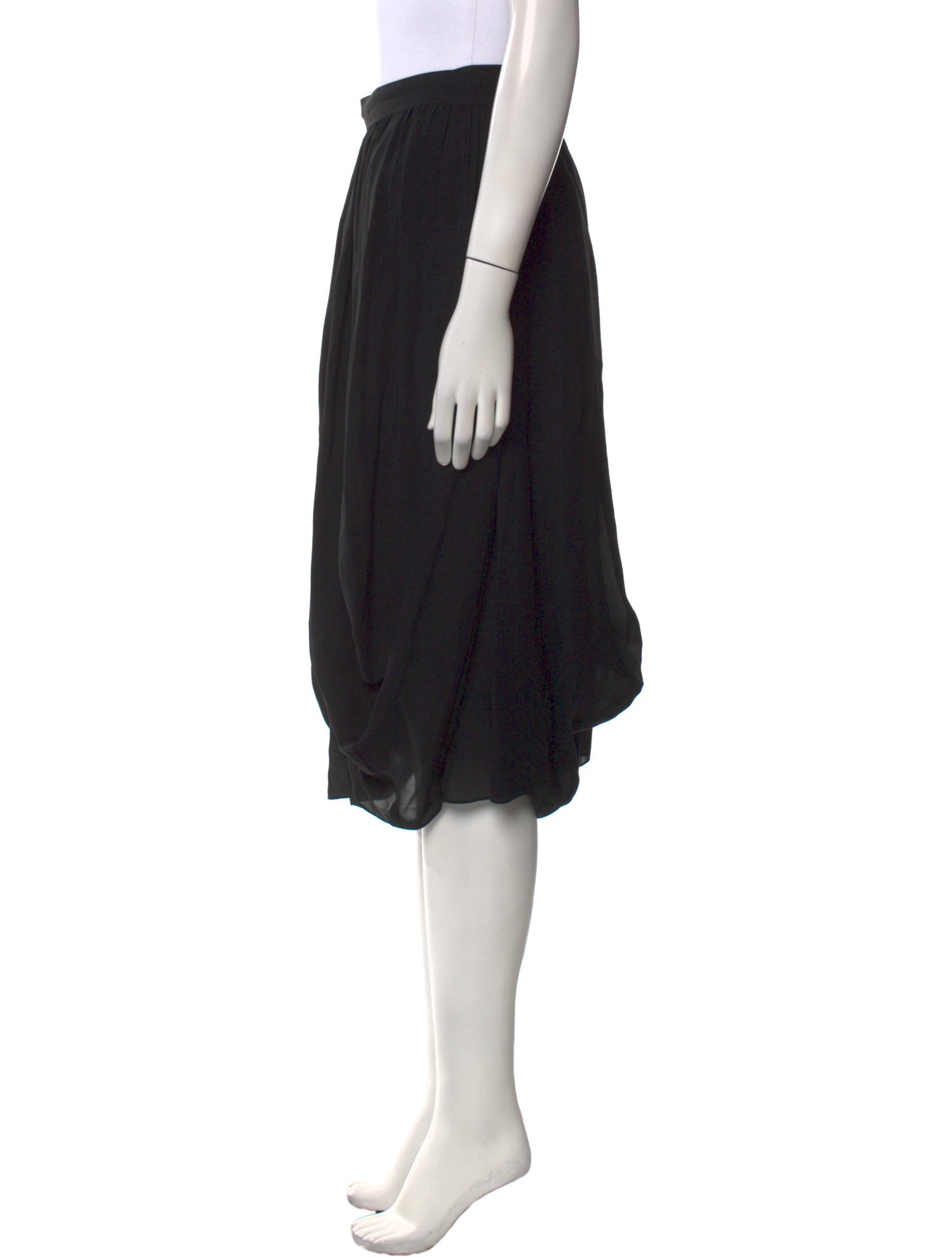 Morgane Le Fay Silk Midi Length Skirt