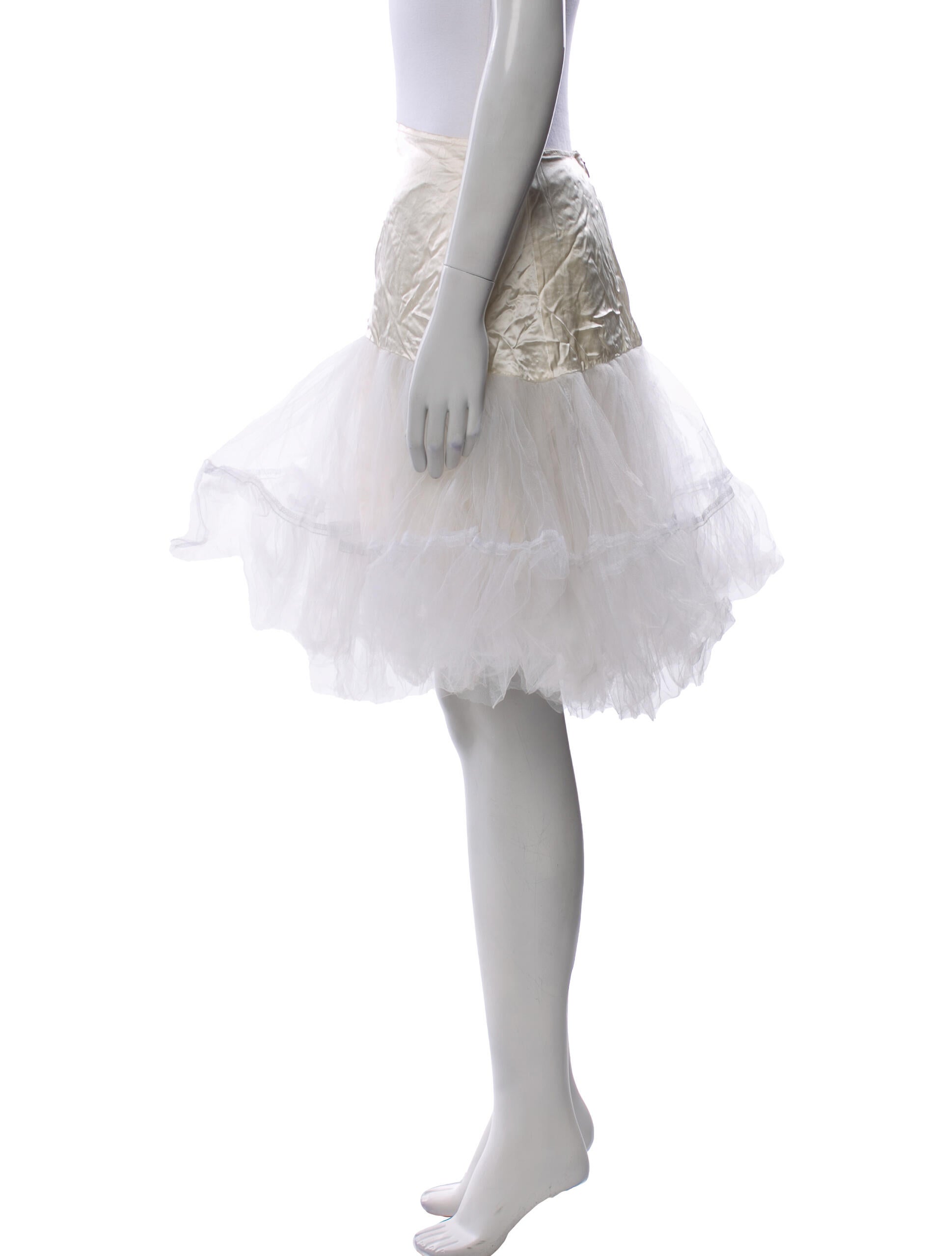 Morgane Le Fay Silk Knee-Length Skirt