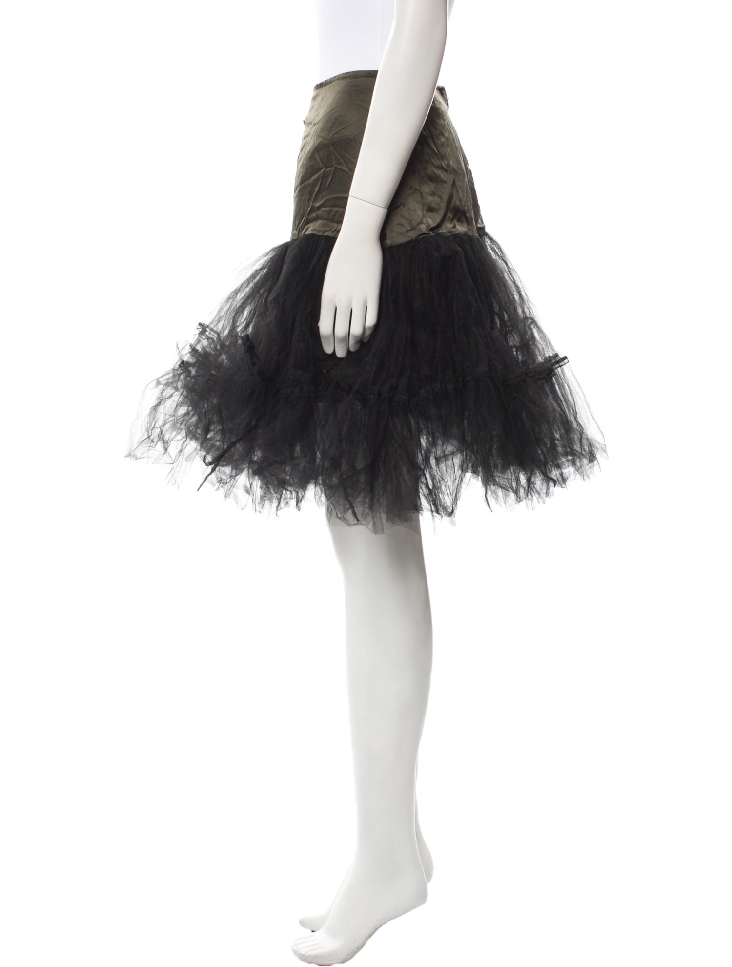 Morgane Le Fay Silk Mini Skirt