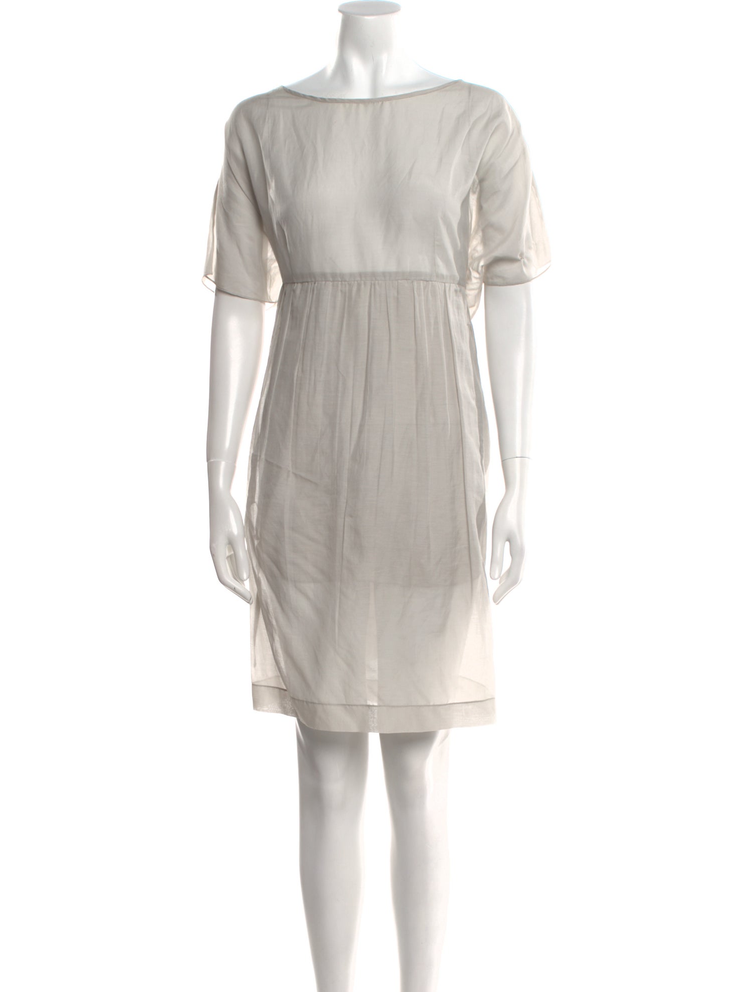 Morgane Le Fay Bateau Neckline Mini Dress