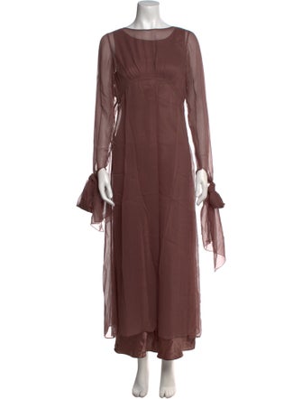 Morgane Le Fay Silk Long Dress