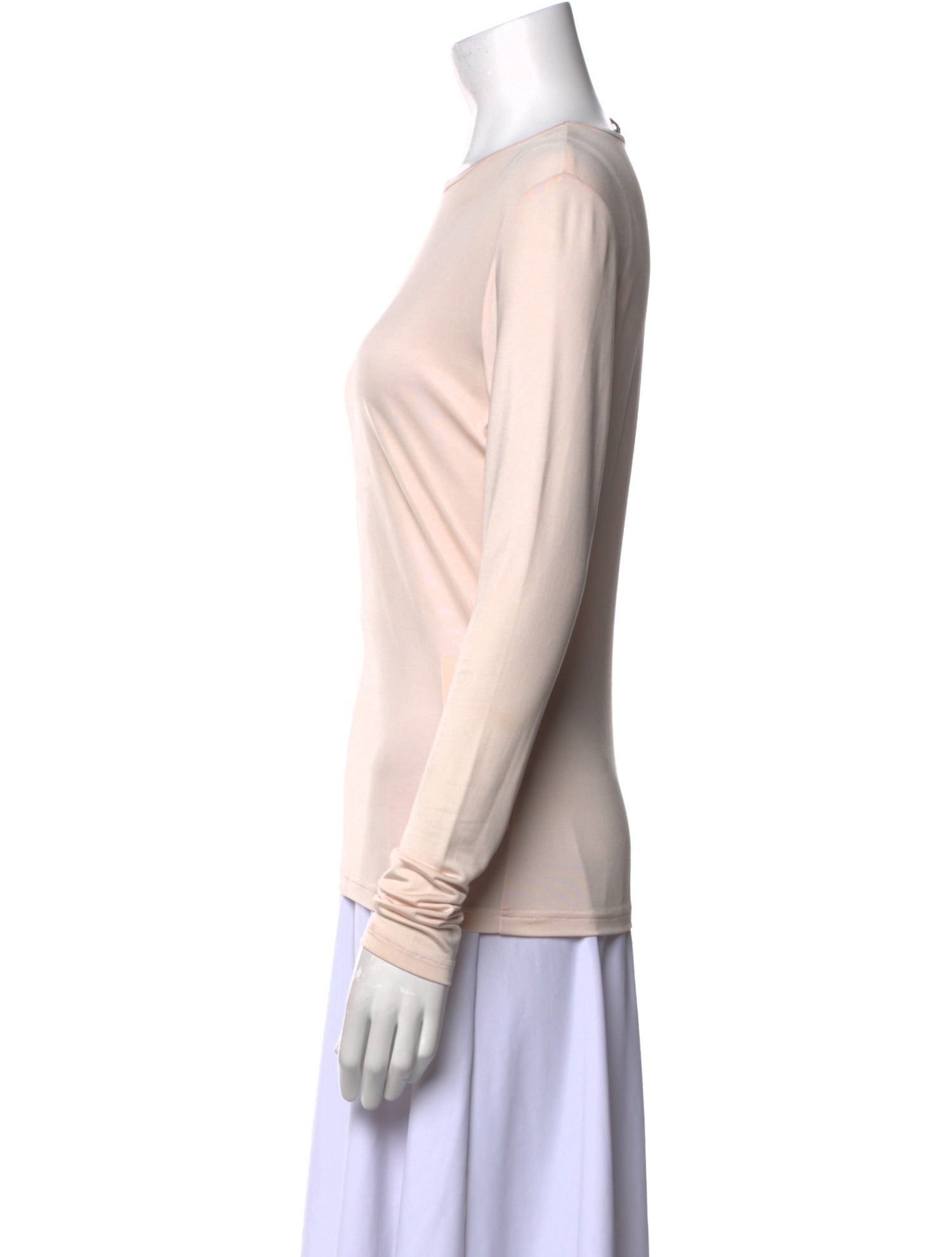 Morgane Le Fay Silk Scoop Neck Top