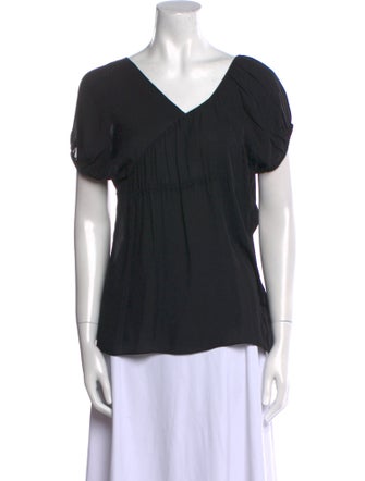 Morgane Le Fay Silk V-Neck T-Shirt
