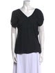 Morgane Le Fay Silk V-Neck T-Shirt