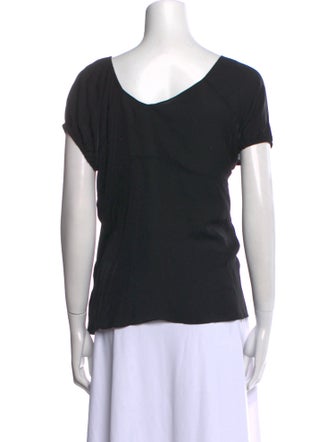 Morgane Le Fay Silk V-Neck T-Shirt