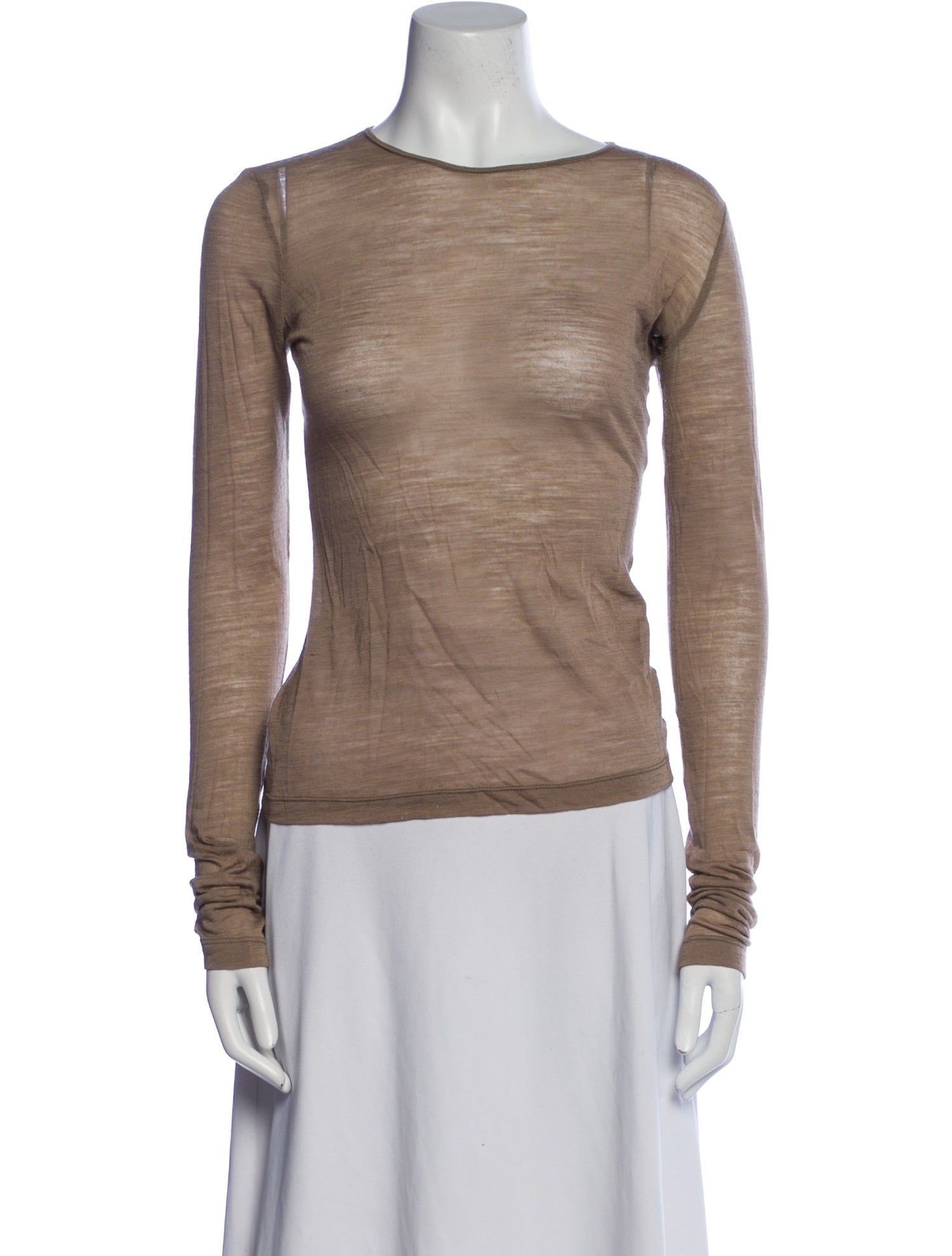 Morgane Le Fay Wool Bateau Neckline Top